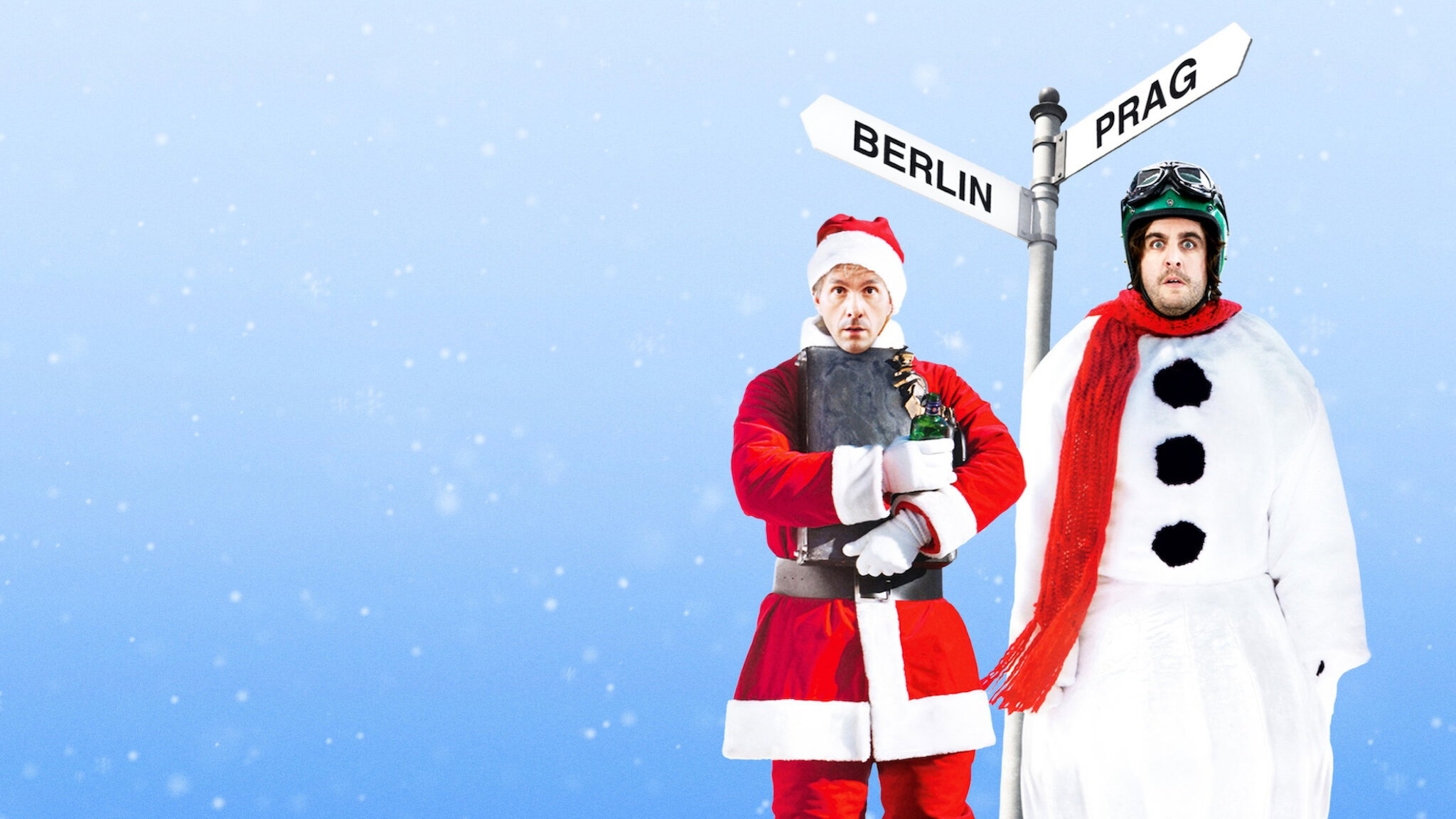 Zwei Weihnachtsmänner