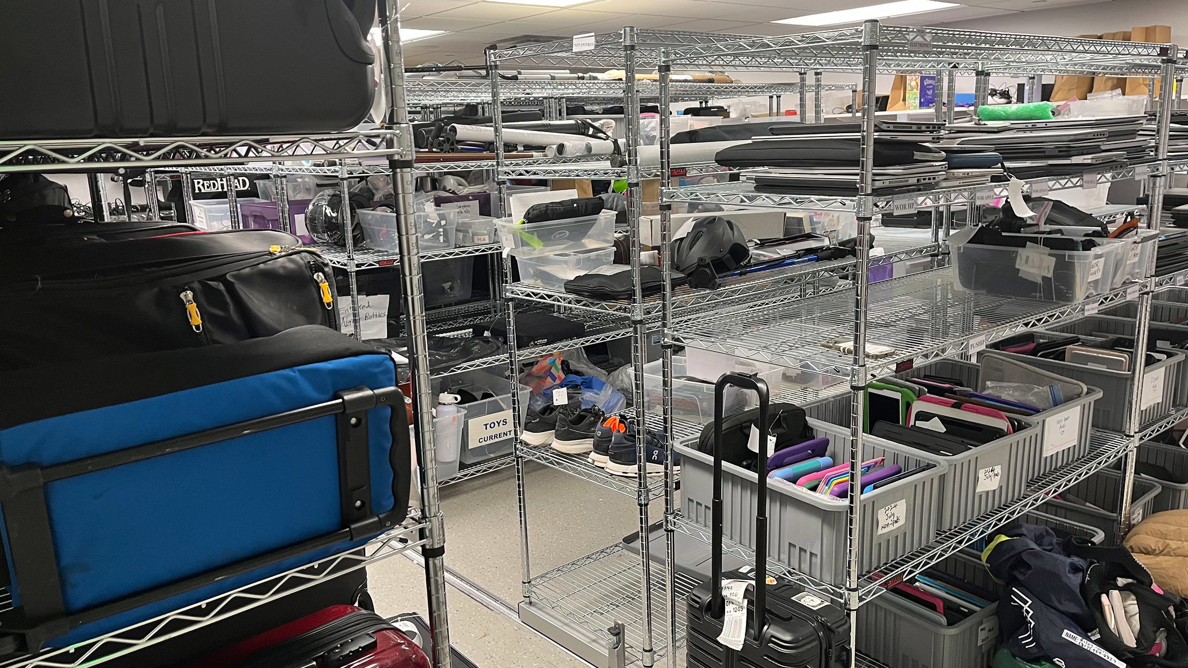 Inside Airport Lost & Found