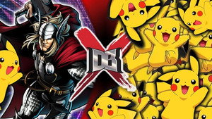 Thor VS 100 Pikachu