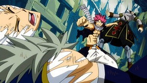 Natsu vs. the Twin Dragons