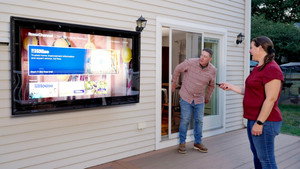 Outdoor TV; Granite Firepit