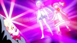 Cure Macherie and Cure Amour! Hooray Hooray! The Pretty Cures of Love!