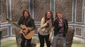 Miley Cyrus with The Strokes