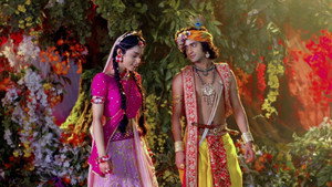 Radha, Krishna Break the Fast