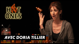 Doria Tillier literally ends up on the floor