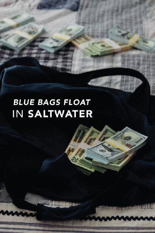 Blue Bags Float in Saltwater
