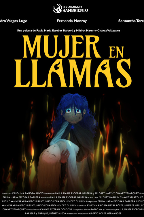 Mujer en llamas
