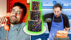 Neon Glow in the Dark Cake vs Magic Cake