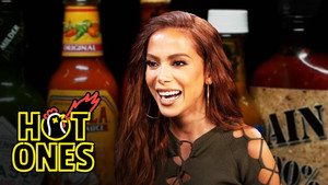 Anitta Lets It Fly While Eating Spicy Wings