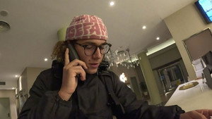 The emergency phone rings